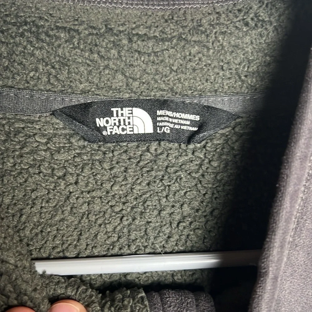 The North Face Men's Large Gray Sweatshirt Fleece Full Zip Jacket